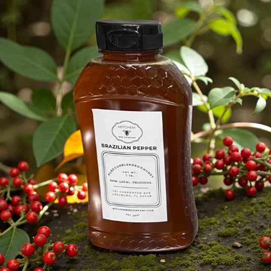 Raw, Unfiltered Florida Brazilian Pepper Honey