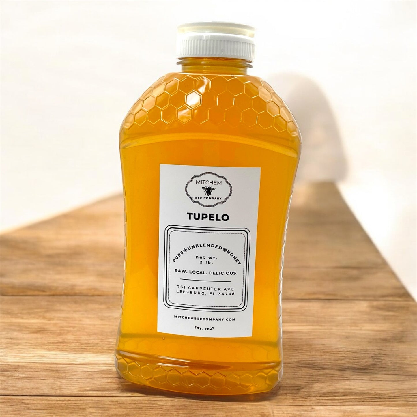 2 lb. Raw Honey - Squeeze Bottle