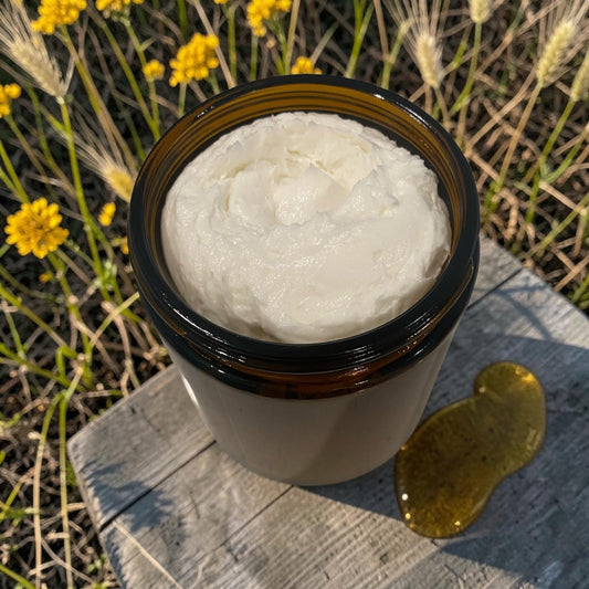 6.5 oz. Unscented Raw Honey Body Cream - Mitchem Bee Company