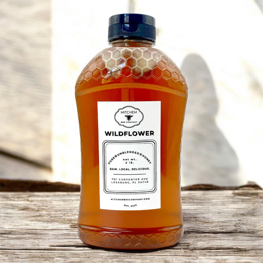 2 lb. Raw Honey - Squeeze Bottle
