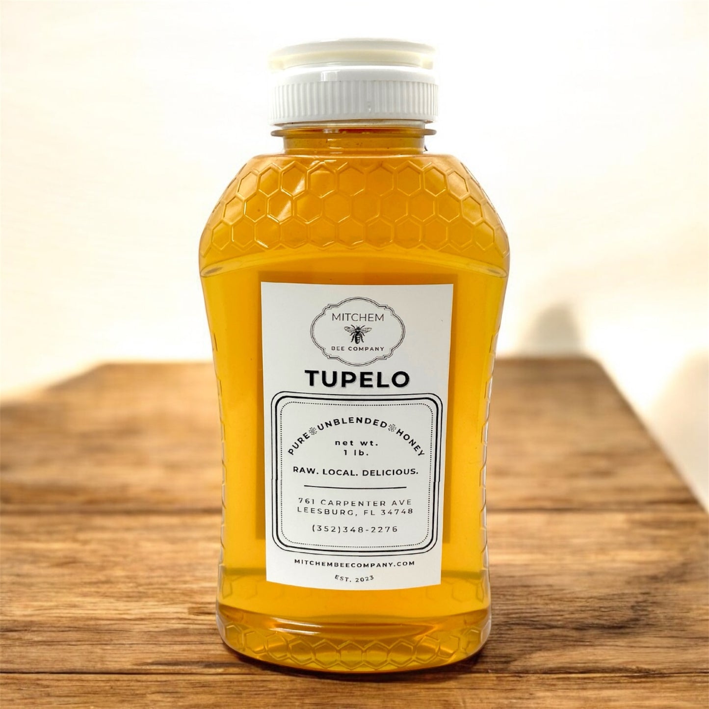 1 lb. Raw Honey - Squeeze Bottle