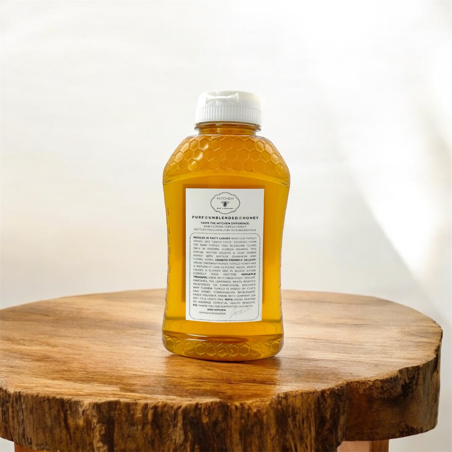 1 lb. Raw Honey - Squeeze Bottle