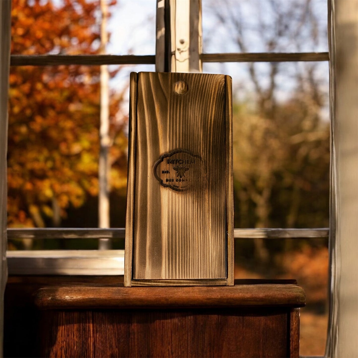 Limited Edition: 1 lb. Raw Honey in Hand-Charred Collector's Box