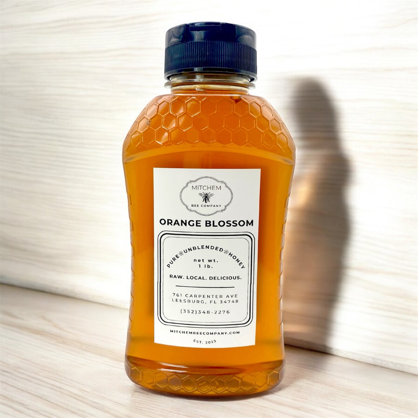 1 lb. Raw Honey - Squeeze Bottle