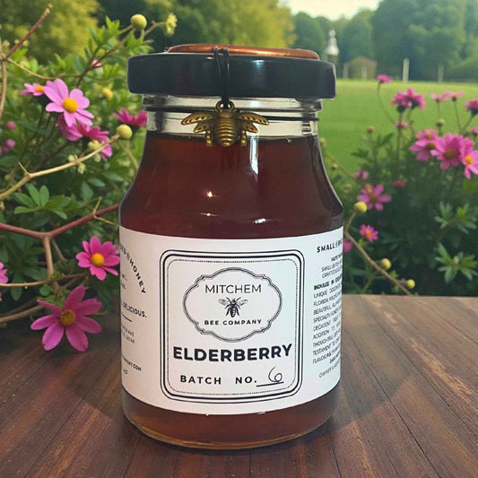 Organic Elderberry Infused Raw Honey