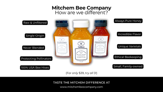 The Mitchem Difference: What Makes Our Raw Honey the Highest Quality in the USA? - Mitchem Bee Company