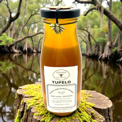 1 lb. Raw Honey - Glass Bottle