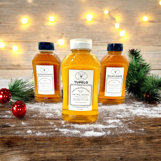 1 lb. Raw Honey - Squeeze Bottle