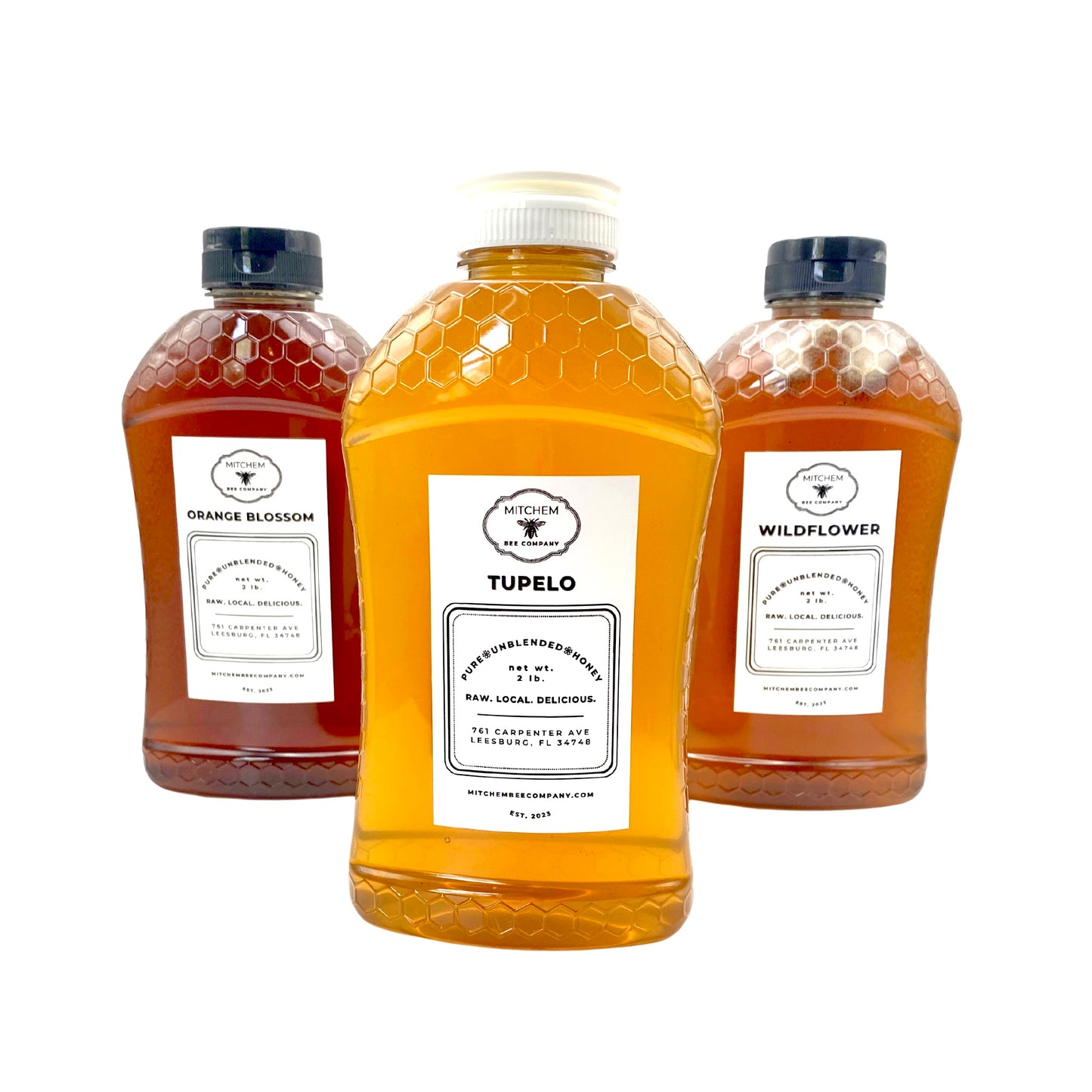 2 lb. Raw Honey - Squeeze Bottle