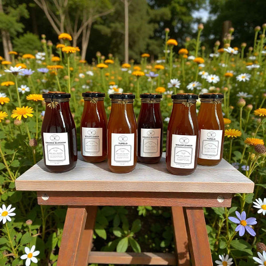 1 lb. Raw Honey - Glass Bottle