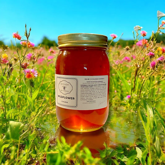 1.5 lb. Raw Wildflower Chunk Honey