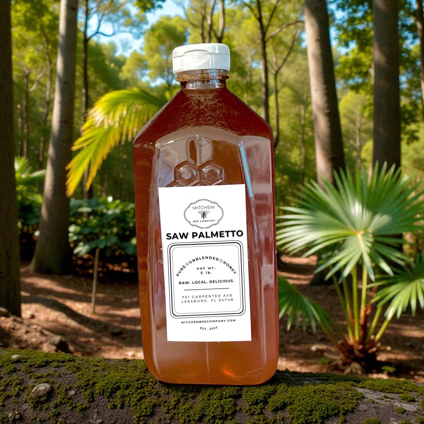 5 lb. Raw Honey - Squeeze Bottle