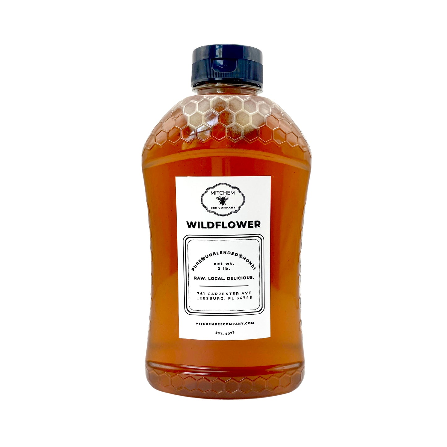 2 lb. Raw Honey - Squeeze Bottle