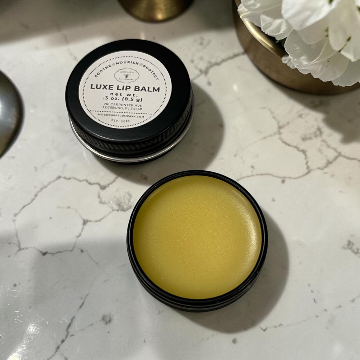 0.3 oz. Luxe Lip Balm – Natural Beeswax Lip Care