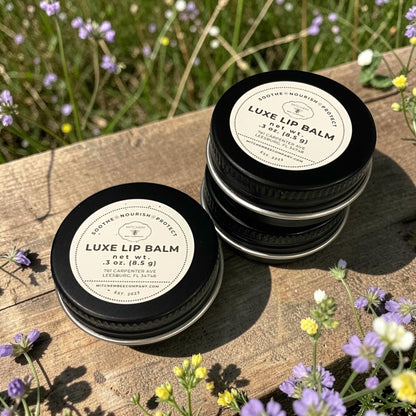 0.3 oz. Luxe Lip Balm – Natural Beeswax Lip Care