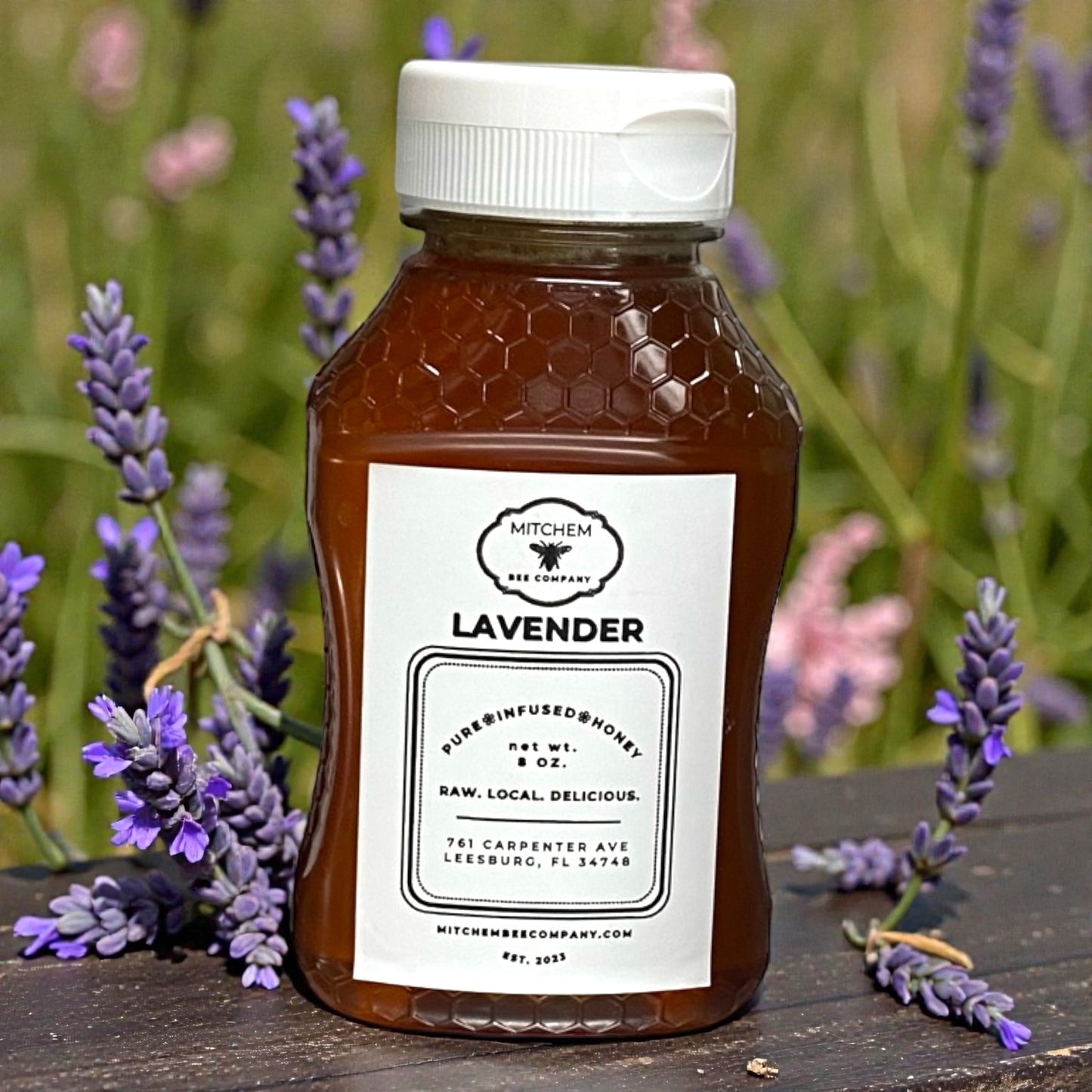 8 oz. Infused Raw Honey - Squeeze Bottle