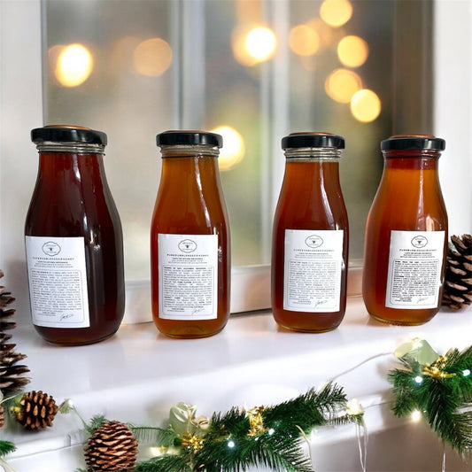 1 lb. Raw Honey - Glass Bottle