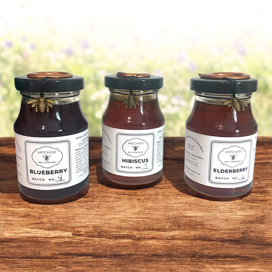 8 oz. Infused Raw Honey - Glass Jar