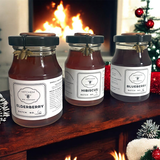 8 oz. Infused Raw Honey - Glass Jar