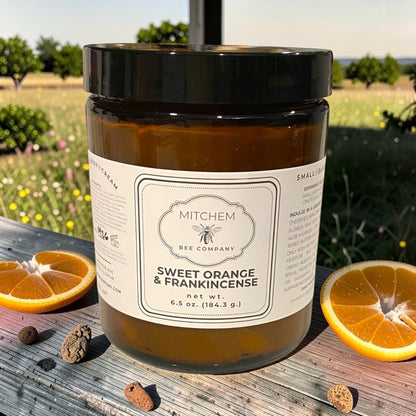 6.5 oz. Sweet Orange & Frankincense Raw Honey Body Cream