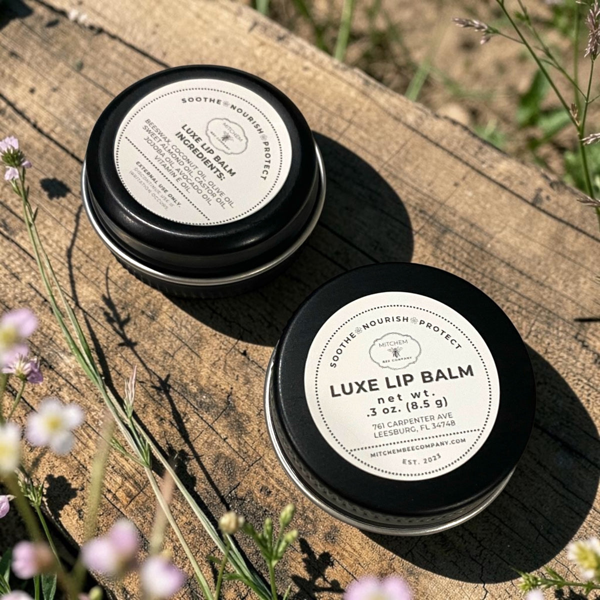 0.3 oz. Luxe Lip Balm – Natural Beeswax Lip Care