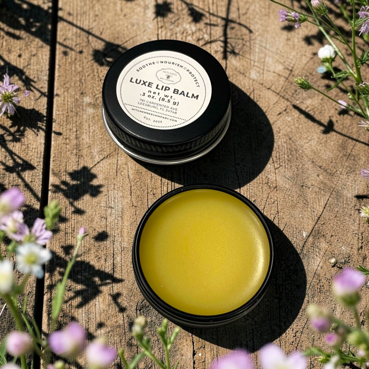 0.3 oz. Luxe Lip Balm – Natural Beeswax Lip Care