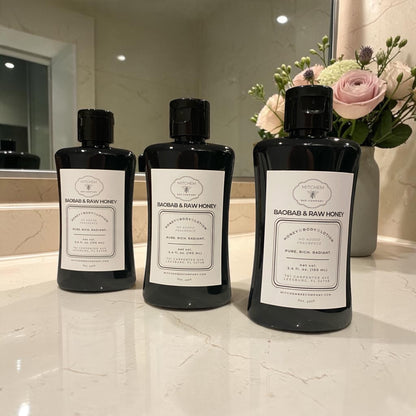 Raw Honey & Baobab Unscented Body Lotion