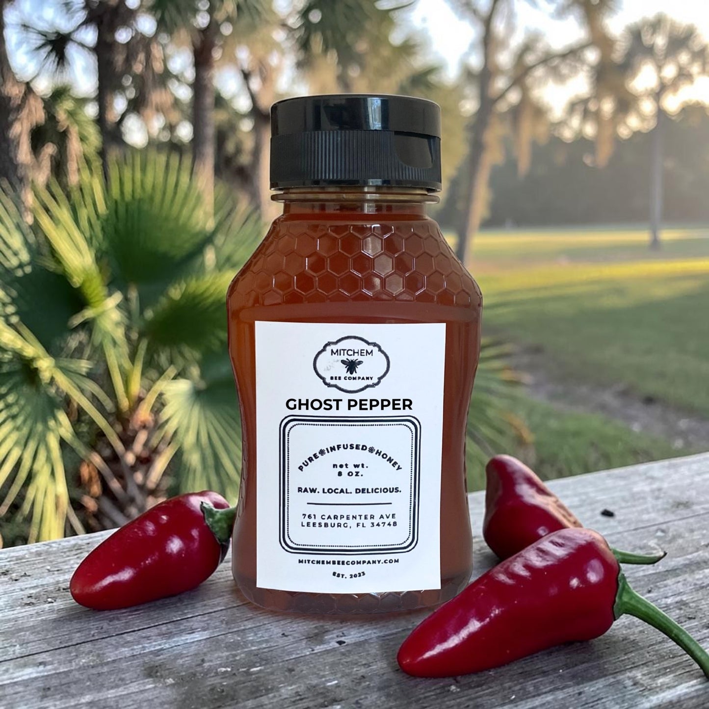 Organic Ghost Pepper Infused Raw Honey