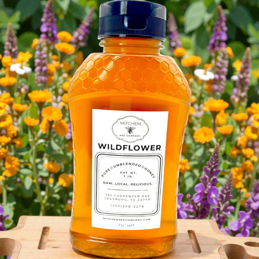 1 lb. Raw Honey - Squeeze Bottle