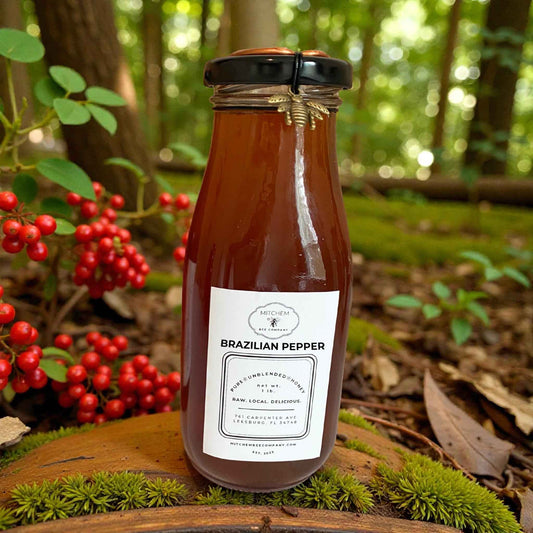 Raw, Unfiltered Florida Brazilian Pepper Honey