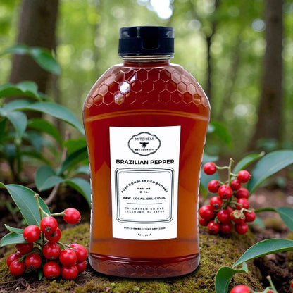 Raw, Unfiltered Florida Brazilian Pepper Honey