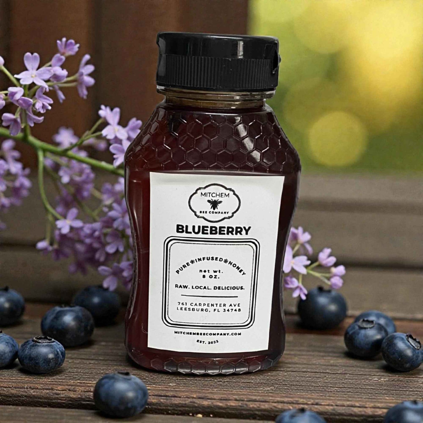 Organic Blueberry Infused Raw Honey