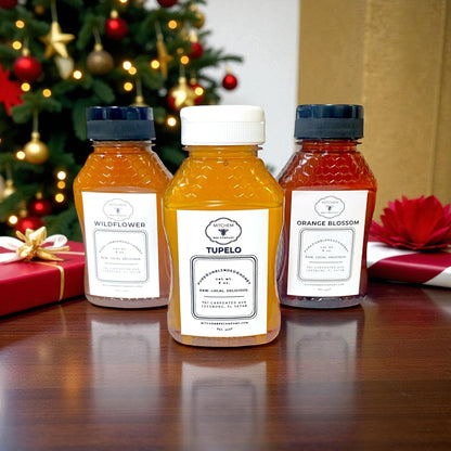 8 oz. Raw Honey Trio - Squeeze Bottle